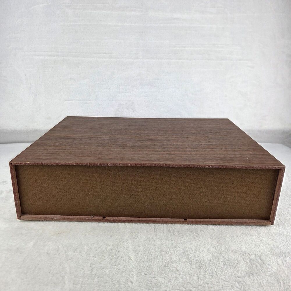 Vintage Add’n Stac Cassette Tape Storage Case 42 Capacity Faux Wood - Picture 12 of 15